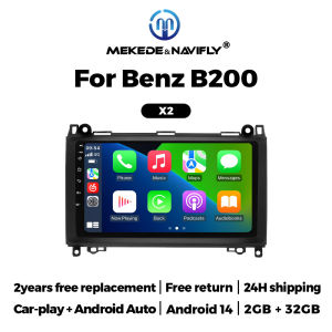 Android 14 Car Radio For Mercedes Benz W169 W245 B200 W906 Sprinter W639 Vito Wireless Carplay Android Auto Multimedia Player BT