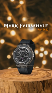 ORIGINAL Jam Tangan Pria Mark Fairwhale 5920 Quartz Garansi Resmi 1 Tahun - Rubber
