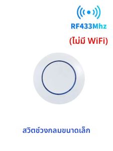 433Mhz Tuya WiFiสมาร์ทสวิทช์ 16Aรีเลย์ไร้สายตัวรับสัญญาณมินิรอบแผงสําหรับAlexa Google Home Voice Control 110V 220V