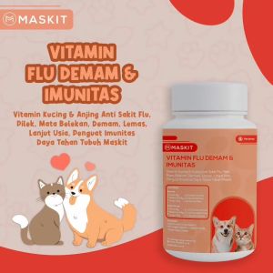 Vitamin Hewan Kucing Anjing Anti Sakit Flu Pilek Mata Belekan Demam