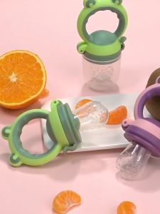 【BHQ TOYS】จุกกัดซิลิโคนใส่ผลไม้ - ยางกัดผลไม้สำหรับเด็กหัดกัดกินผลไม้ที่ดูดผลไม้จุกนม - สำหรับเด็กอ่อนและเด็กเล็ก