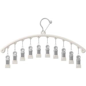 FAJIENUO | Multi-functional Home Stainless Steel Hanger with Multiple Clips and No-Trace Design