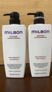 Dầu Gội Xả Milbon Repair Phục Hồi Tóc Yếu Và Hư Tổn 500ml