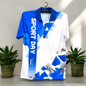 Oxy sport : รุ่น VN1 เสื้อกีฬาสีพิมพ์ลาย คอโปโลสีสันสดใส