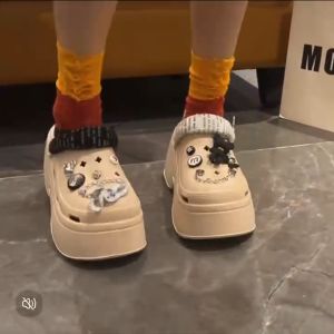 Sandal Selop Baim Sandal Jelly Aksesoris Dog Wanita Bahan Eva Rubber Ringan Anti Slip Sandal Wantia 2024 Baim EVA 8cm Rubber Wanita Import Sandal Jeli Bahan Karet 3D Anti Slip