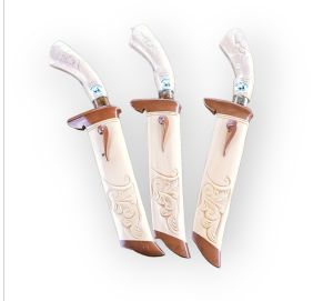 Pisau laduk sarung kopi ukir pisau dapur cantik