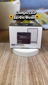 M15 Lencana Sebaris 3 Warna Pengisi Daya Mini Yang Dapat Disesuaikan Lampu LED Portabel Untuk Fotografi Seluler/Kamera Streaming Langsung Dan Kecantikan