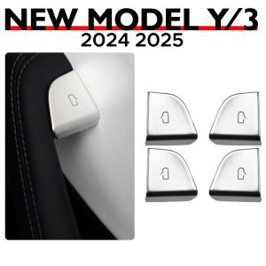 For Tesla New Model Y Launch Juniper 2025 and New Model 3 Highland 2024 Door Lock Switch Open Button Cover Protector