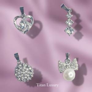 Kalung Silver Rhodium Huruf Original Wanita Anti Karat Import Termurah