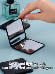 Foldable Pocket Mirror Mini Double-Sided Makeup  Dressing Mirror Cute Design Travel Gift Cermin Kecil 迷你镜子