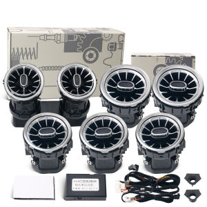 For Mercedes Benz W205 C-Class GLC X253 W213 E-Class W222 S-Class Air Vents RGB Ambient Light Turbine Nozzle Decorative Lighting