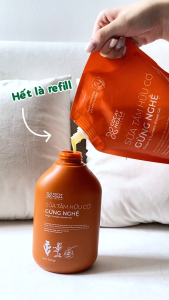 Sữa Tắm Thảo Dược Cỏ Cây Hoa Lá Gừng Nghệ Giữ Ấm Mờ Thâm Mụn 500g