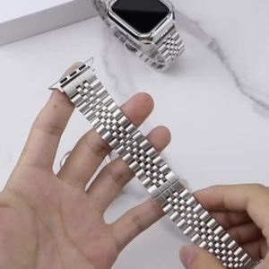 Stainless Steel Strap For Apple Watch Band 40mm 44 42 46 41 45 38 49mm Luxury Bracelet IWatch Series 3 4 5 6 7 8 9 10 11 12 SE