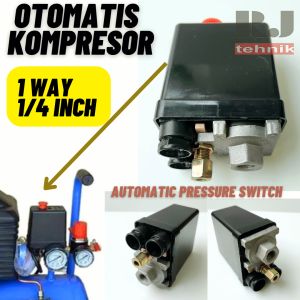 Otomatis Kompresor Angin 1 Lubang Automatic Pressure Switch Compressor 1 Way ( 1 cabang )