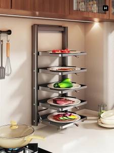 Multifunctional Folding Kitchen Storage Shelf