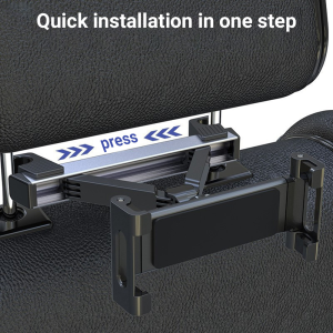 Car Rear Seat iPad Tablet Holder 360 Degree Rotating Car Rear Pillow Headrest for 4.7-12.9 Inch Devices⚡PH deliveryIn stock⚡