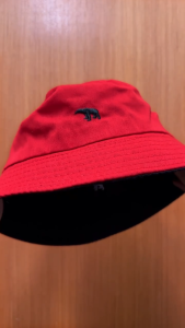 Ready Stock Korean Two-Sided Fisherman Hat Polar Bear Beruang Design Sun Protection Bucket Hat Fisherman Hat Unique Gift