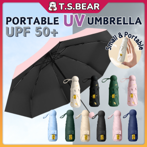 PF50+ UV Block Portable Umbrella Foldable Sun Protection Lightweight Umbrella Small Pocket Umbrellas Payung Hujan OUT01