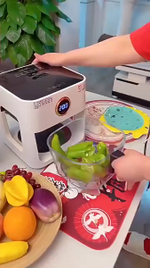 [SG Ready Stock] Air fryer 5L large capacity digital smart touch transparent glass liner oil-free dehydration baking 60 minutes timer fully automatic electric fryer