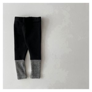 Original Spring Autumn Pure Cotton Baby Leggings Children Elastic Trousers Wearable Long Pants Splice for 1-5 Years Old Kids