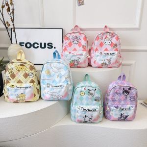Cartoon Sanrio schoolbag kuromi backpack kindergarten super light large capacity fashion schoolbag