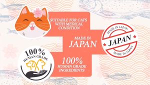 Snack Time 100% Human Grade Kidney Friendly Japan Cat Treats - Sprat and Salmon Options - 10g x 5pcs - Made in Japan - Gluten-Free and Grain-Free