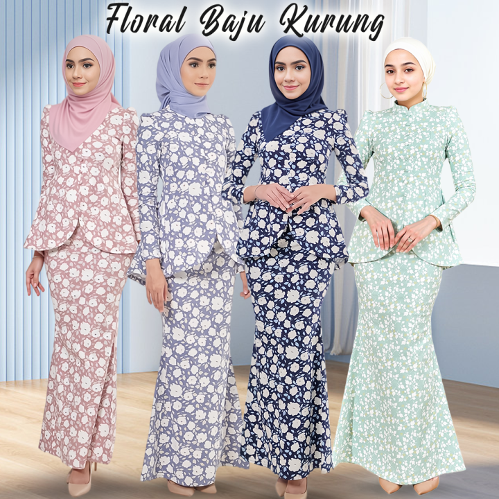 Baju kurung floral best sale