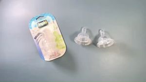 Japlo Deluxe Multi-Flow Silicone Teats with Anti-Colic Technology for Wide Neck Bottles BPA-Free 0-12 Months 2-Pack