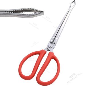 Professional Outdoor Garbage Color Tongs Anti-slip Long Handle Crab Catching Pliers Loach Fish Grabber Sturdy Wear-resistant