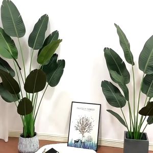 Artificial Banana Tree Big Size 120/160/180cm Home Display Decor Plants Artificial Tree for Indoor and Outdoor House Home Wedding Office Decoration