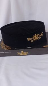SONGKOK BORDIR NU Kuning - Songkok Hitam Bordir NU - Peci Hitam NU
