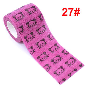 Elastic Self-Adhesive Bandage Wrap – Sports Tattoo Joint Finger & Knee Support Pet Width 2.5cm-10cm Colorful Prints