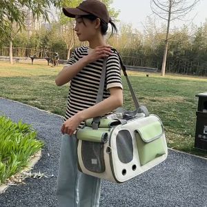 Cat bag out of the portable bag space compartment breathable backpack large Summer Breathable Pet Carrier Large Space Pet Dog Cat Carrier Bag Breathable Cat Dog Travel Handbag Bag Backpack For Pet Dog Cat