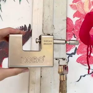 Ổ khoá cửa cầu ngang ZORO nặng 1kg1 chống cắt chống đập chống đục siêu chịu lực chống trộm.HÀNG CHÍNH HÃNG