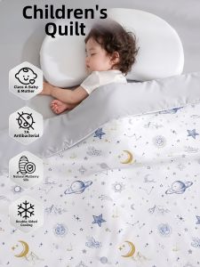 MUSHABAI | Dual-Sided Cooling Baby Quilt 120x150cm