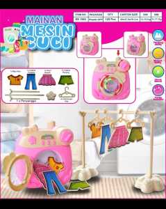 ( BISA COD ) PROMO Mainan Anak Mesin Cuci Bisa Putar Ada Lampu Dan Gantungan Baju / Mainan Anak Perempuan SNI Murah