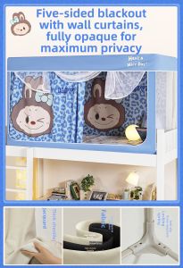 Tang Yi | Strong Light Blocking Canopy Bed Curtains
