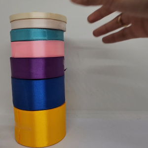 PITA SATIN 1/2 INCH (1.25 CM) (12MM)/ PITA SATIN WARNA / 20 YARDS PER-ROLL