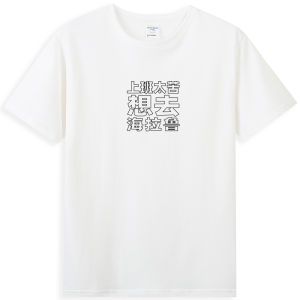 Hyrule Cotton T-Shirt round Neck Short Sleeve Work Culture Shirt Youthful Vitality Style Summer Season Standard Fit Custom DIY