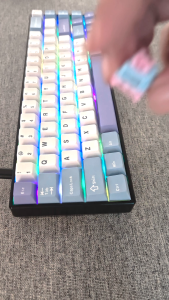SKYSHIU DRINKEY Philikey Pink Cloud V3 5-pin linear 40g pre-lubricated keyboard switches with a 50 million keystroke lifespan 10/35 pieces 22mm spring for gaming and office mechanical keyboards