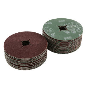 50PCS 115mm Cross Hole Sandpaper P24/36/40/60/80/120 Grit Polishing Grinding Sheet Grinding Sanding Disc for Grinder Machine