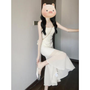 CHANGTONG | French Style Elegant Goddess Fish Tail Long Dress