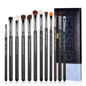 Jessup | Jessup Eyeshadow Brush Set Pro Eye Makeup Brushes Set Black Premium Synthetic Eye Shading Concealer Blending Brush T339
