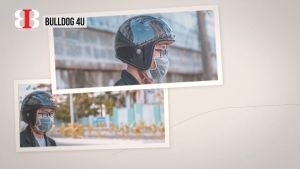 Mũ bảo hiểm Bulldog 4U - Màu Đen Bóng