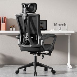 Comfortable Home Office Swivel Chair Ergonomic Mesh Back Headrest Desk Conference Chair