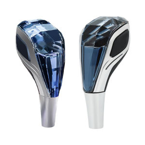[Vktech] Touch Activated Crystal Handles with 7 Light Colors Gear Knob Crystal Gear Shift Knob Compatible with Most Cars