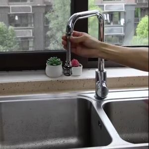 Đầu Vòi Tăng Áp Rửa Chén 2 Chế Độ Phun Xoay 360 Độ Thiết Kế Đồng Bộ Vòi Nước - Dây Nối Đầu Vòi Nước Tăng Áp Xoay 360 - Đầu Nối Vòi Nước Tăng Áp