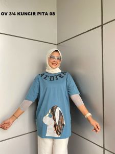 kaos lengan pendek 3/4 atasan wanita terbaru banyak warna / kaos pendek 3/4 baju wanita / baju wanita lengan pendek terbaru