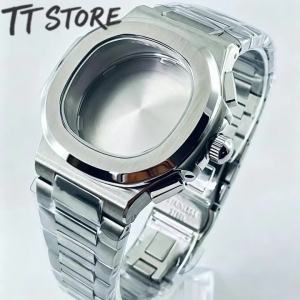 40mm VK63 Sapphire Crystal Watch Case Modified Quartz PP Watch Case Replacement Accessories For VK63 VK64 Movements