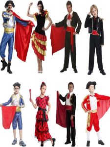 Halloween Cos Performance Adult and Children Matador Spain Uniform for the Sports Meeting Flamenco Dance Party Costume